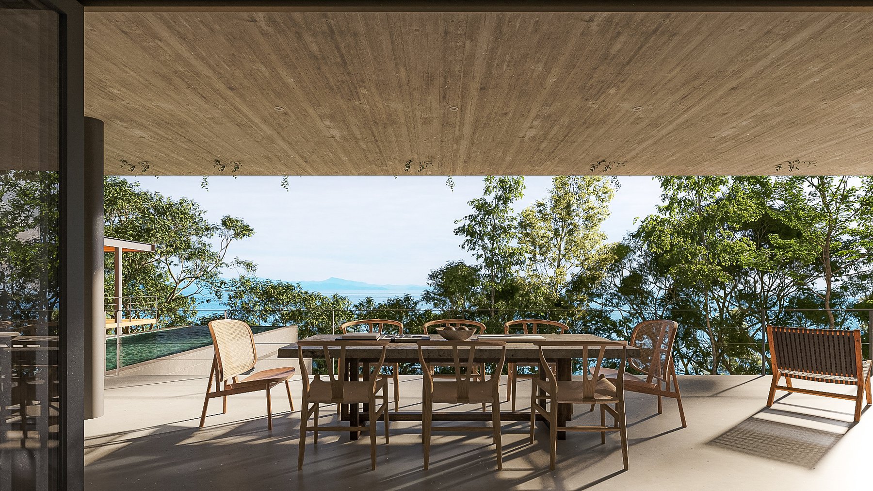 Waterfall House — residential architecture, Osa Peninsula, Costa Rica